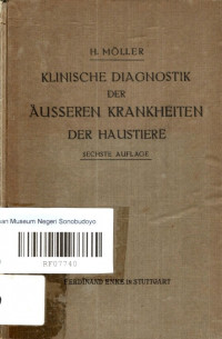 KLINISCHE DIAGNOSTIK DER AUSSEREN KRANKHEITEN DER HAUSTIERE (2371/11930)