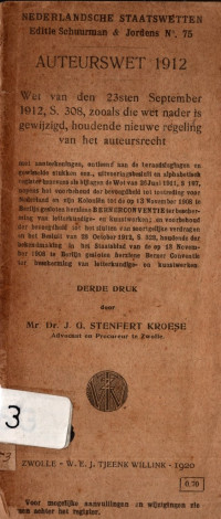 AUTEURSWET 1912 (4153)