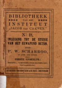 INLEIDING TOT DE STUDIE VAN HET GEWAPEND BETON (5402)