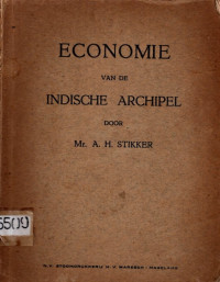 ECONOMIE VAN DE INDISCHE ARCHIPEL (5509)