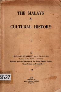 THE MALAY A CULTURAL HISTORY (5627)