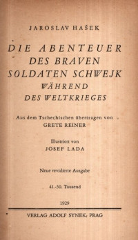 DIE ABENTEUER DES BRAVEN SOLDATEN SCHWEJK WÄHREND DES WELTKRIEGES (6301)