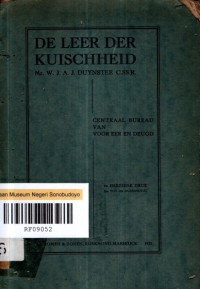 DE LEER DER KUISCHHEID (8336)