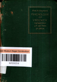 PSYCHOLOGIE DER VROUWEN (8321)