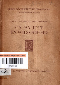 CAUSALITEIT EN WILSVRIJHEID (8342)