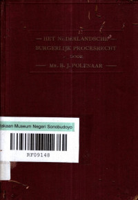 SCHETS VAN HET NEDERLANDSCHE BURGERLIJK PROCESRECHT (8432)