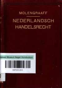 INLEIDING TOT HET NEDERLANDSCHE HANDELSRECHT (8460)