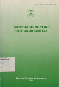 SASINDIRAN DAN SASYAIRAN SUKU BANJAR PAHULUAN