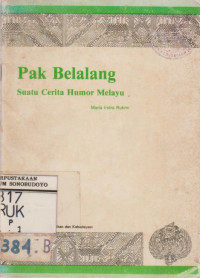 PAK BELALANG SUATU CERITA HUMOR MELAYU