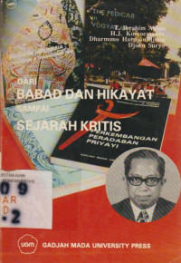 DARI BABAD DAN HIKAYAT SAMPAI SEJARAH KRITIS