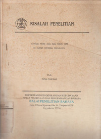 SITUASI PROSA JAWA PADA TAHUN 1988 DI DAERAH DIY