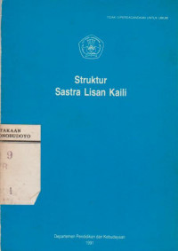 STRUKTUR SASTRA LISAN KAILI