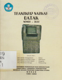 TRANSKRIP NASKAH BATAK NOMOR : 3055