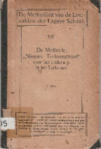 DE METHODIEK VAN DE LEER VAKKEN DER LAGERE SCHOOL VIII: DE METHODEE 