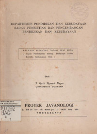 KAKAWIN SUTASOMA DALAM SENI RUPA (KAJIAN PENDAHULUAN TENTANG MAKNANYA DALAM KONTEKS KEBUDAYAAN BALI)
