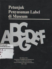 PETUNJUK PENYUSUNAN LABEL DI MUSEUM