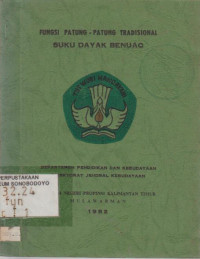 FUNGSI PATUNG-PATUNG TRADISIONAL SUKU DAYAK BENUAQ