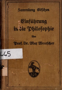 EINFÜHRUNG IN DIE PHILOSOPHIE (4445)