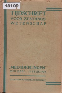 Tijdschrift voor Zending Wetenschap 
