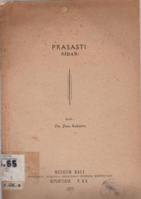 PRASASTI SIDAN