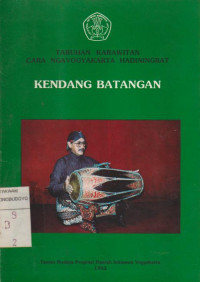 TABUHAN KARAWITAN CARA NGAYOGYAKARTA HADININGRAT KENDANG BATANGAN