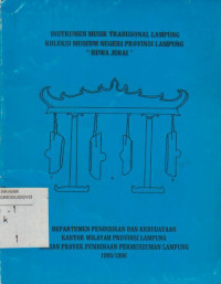 INSTRUMEN MUSIK TRADISIONAL LAMPUNG KOLEKSI MUSEUM NEGERI PROVINSI LAMPUNG 