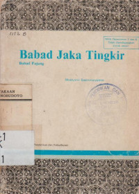 BABAD JAKA TINGKIR BABAD PAJANG