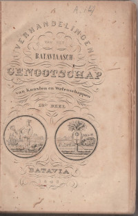 VERHANDELINGEN VAN HET BATAVIAASCH GENOOTSCHAP VAN KUNSTEN EN WETENSCHAPPEN 19 DE DEEL