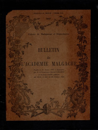 BULLETIN DE L'ACADEMIÉ MALGACHE (4476)