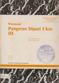 WAWACAN PANGERAN DIPATI UKUR III