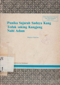 PUNIKA SAJARAH SADAYA KANG TEDAK SAKING KANGJENG NABI ADAM