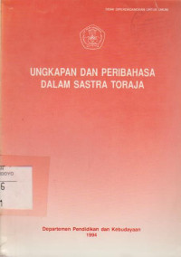 UNGKAPAN DAN PERIBAHASA DALAM SASTRA TORAJA