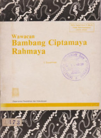 WAWACAN BAMBANG CIPTAMAYA RAHMAYA