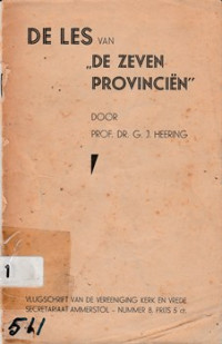 DE LES VAN DE ZEVEN PROVINCIEN