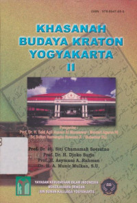 KHASANAH BUDAYA KRATON YOGYAKARTA II