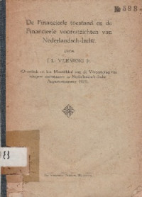 DE FINANCIEELE TOESTAND EN DE FINANCIEELE VOORUITZICHTEN VAN NEDERLANDSCH-INDIE