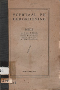 VOERTAAL EN HERORDENING