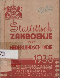 STATISTISCH ZAKBOEKJE VOOR NEDERLANDSCH INDIE 1938, MEDEDEELING NO. 156