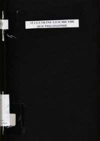 ALLGEMEINE GESCHICHTE DER PHILOSOPHIE