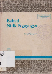 BABAD NITIK NGAYOGYA