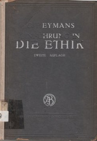 EINFUHRUNG IN DIE ETHIK