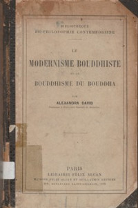 LE MODERNISME BOUDDHISTE ET LE BOUDDHISME DU BOUDDHA