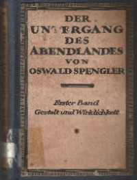DER UNTERGANG DES ABENDLANDES
