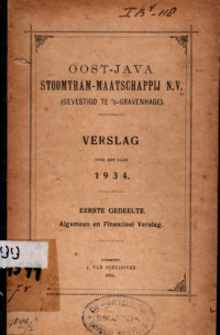 OOST-JAVA STOOMTRAM-MAATSCHAPPIJ N.V. (GEVESTIGD TE 'S-GRAVENHAGE) (4599)