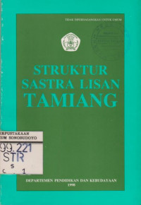 STRUKTUR SASTRA LISAN TAMIANG