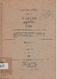 GETIJTAFEL VOOR DE BARITO VOOR HET JAAR 1940 ( BIJGEWERKT TOT EN MET B. A. Z. NO. 39 - 1939)