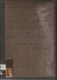 LE SERVICE DE L'INSTRUCTION PUBLIQUE EN INDOCHINE EN 1930