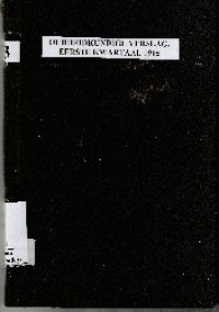 OUDHEIDKUNDIGE VERSLAG, EERSTE KWARTAAL 1915