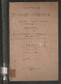 REPERTORIUM OP DE KOLONIALE LITTERATUUR OF TEMATISCHE INHOUDSOPGAAF VAN HETGEEN VOORKOMT DE KOLONIEN