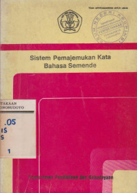 SISTEM PEMAJEMUKAN KATA BAHASA SEMENDE